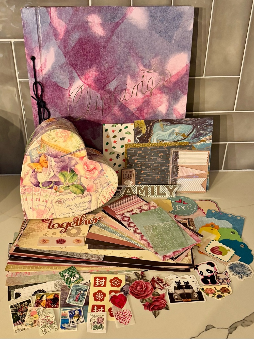 Large Vintage Junk Journal Grab Bag